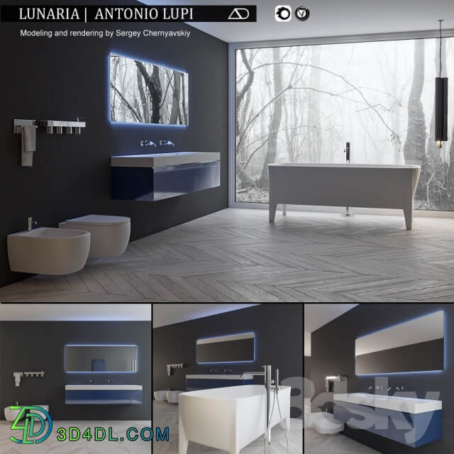 Bathroom furniture set Lunaria