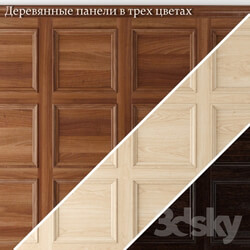 3D panel Wooden panels in classic style 