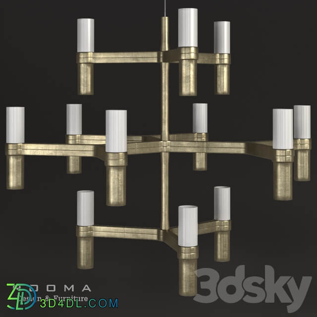 Chandelier Rooma lamp 02 Rooma Design Pendant light 3D Models