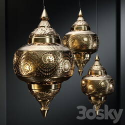 VivaTerra Moroccan Hanging Lamp Pendant light 3D Models 