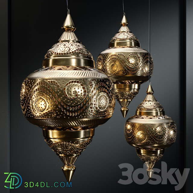 VivaTerra Moroccan Hanging Lamp Pendant light 3D Models