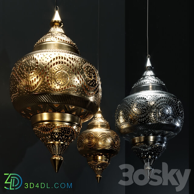 VivaTerra Moroccan Hanging Lamp Pendant light 3D Models