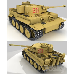 German heavy tank Tiger I Ausf E Pz. VI Miscellaneous 3D Models 