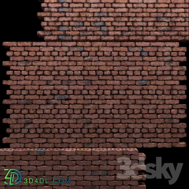 Other decorative objects Wall of red bricks