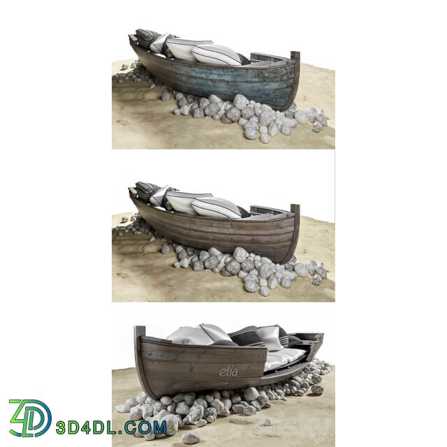 Boat for beach holidays Other 3D Models