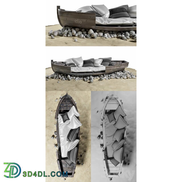 Boat for beach holidays Other 3D Models