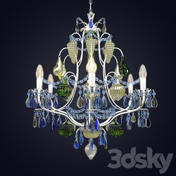 Chandelier Arte Lamp Riccheza A2011LM 6GO Pendant light 3D Models 