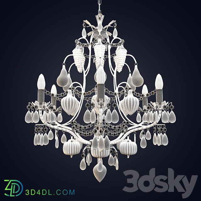 Chandelier Arte Lamp Riccheza A2011LM 6GO Pendant light 3D Models