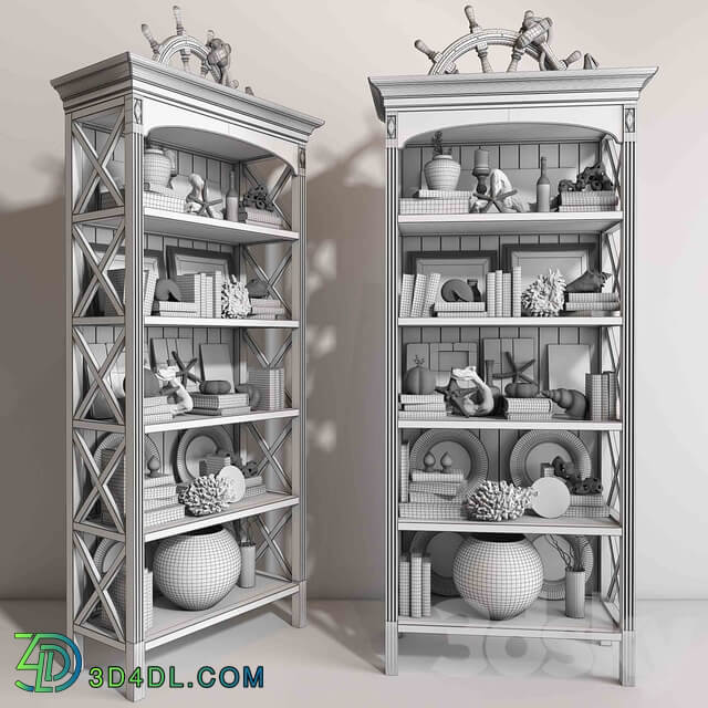 Sea decorative set 01 3D Models