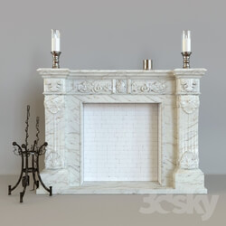 Classic fireplace made of marble K 084 Provence 