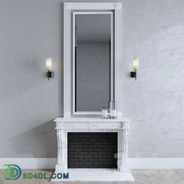 Fireplace luxdeco wall lamp