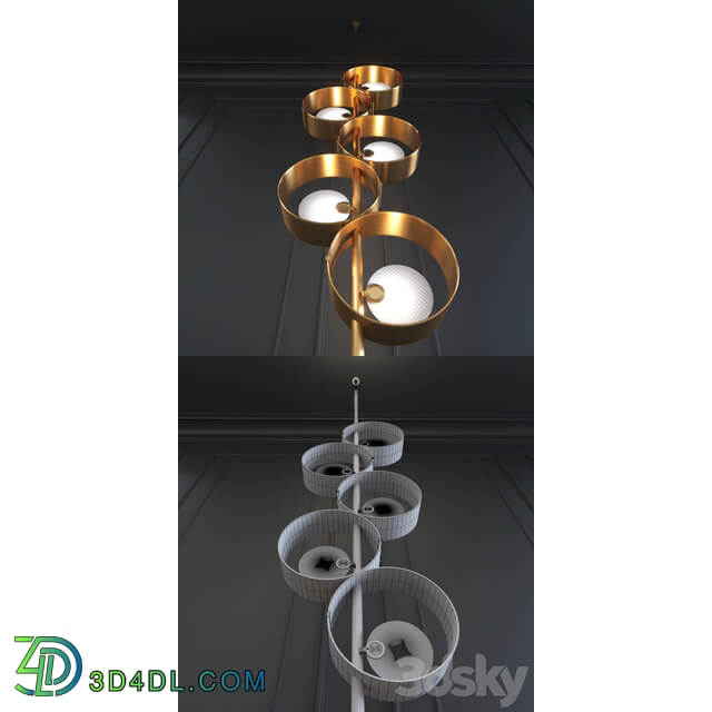 Masiero Sound STL5 Pendant light 3D Models