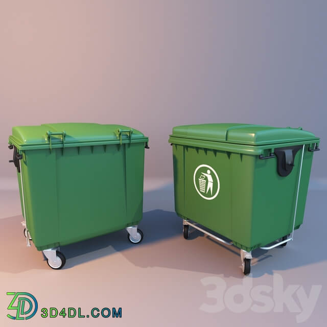 Garbage container 3D Models