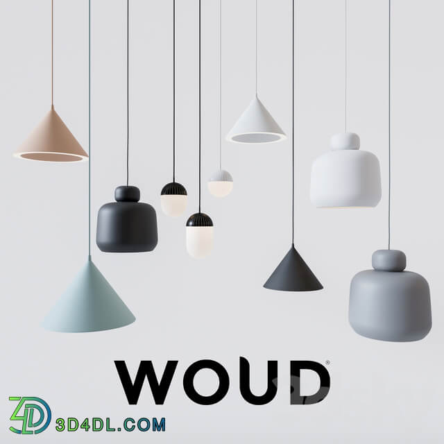 Lighting collection by WOUD Pendant light 3D Models