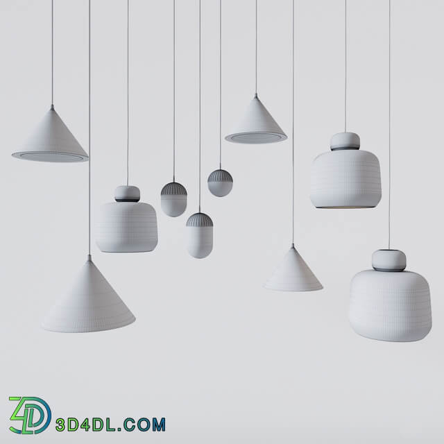 Lighting collection by WOUD Pendant light 3D Models