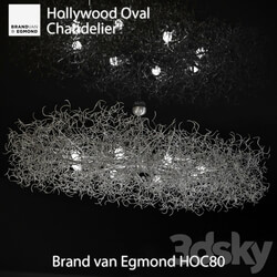 Brand van Egmond HOC80 Hollywood Oval Chandelier Pendant light 3D Models 