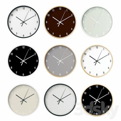 Wall clock 13 Watches Clocks 3D Models 