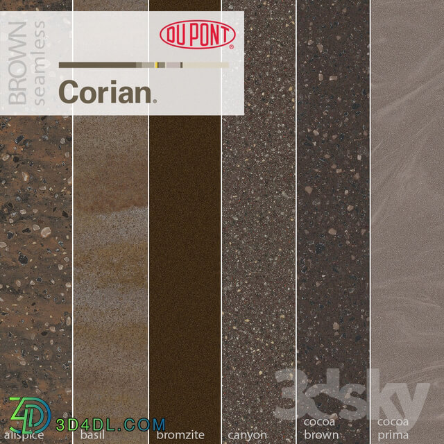 Dupont Corian Kitchen Countertops Brown 2