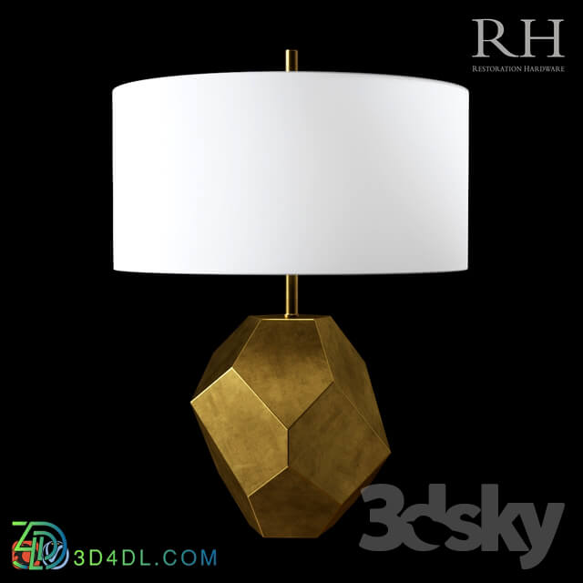 RH FACETED TABLE LAMP