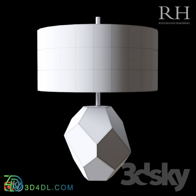 RH FACETED TABLE LAMP