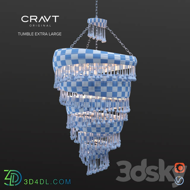 Cravt original Tumble Extra Large Pendant light 3D Models