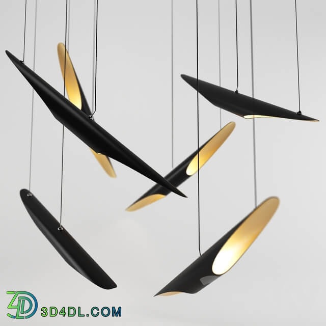 delightful clotrane pendant light Pendant light 3D Models