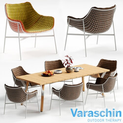 Table Chair Varaschin SUMMERSET Chair and LINK Table 