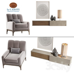 Caroti. Armchair modular furniture system and decor 