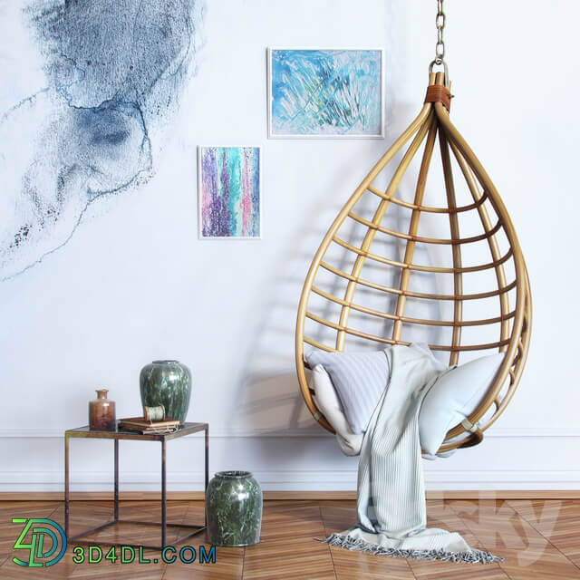 Bamboo hanging chair