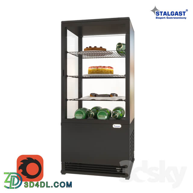 Table refrigerated showcase Stalgast 852171 with products