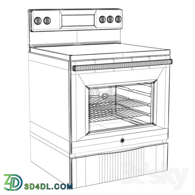 GE Free Standing Electric Cooker JB655SKSS