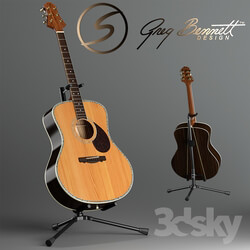Acoustic guitar Samick Greg Bennet design J 8 and rack 