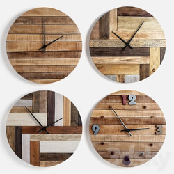 Wooden watch Watches Clocks 3D Models 