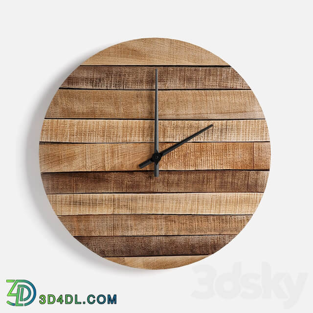 Wooden watch Watches Clocks 3D Models