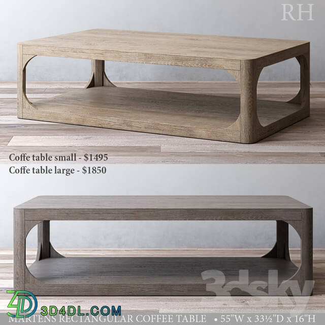 MARTENS RECTANGULAR COFFEE TABLE