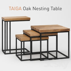 Taiga Oak Nesting Table 