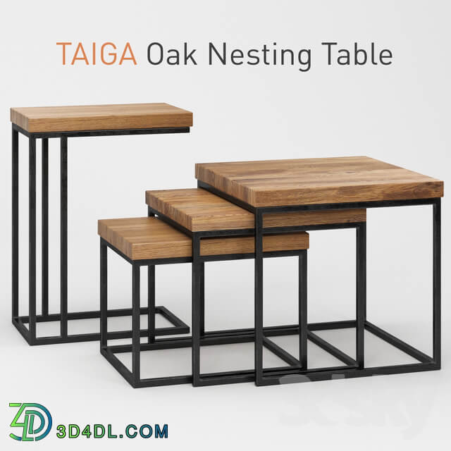 Taiga Oak Nesting Table