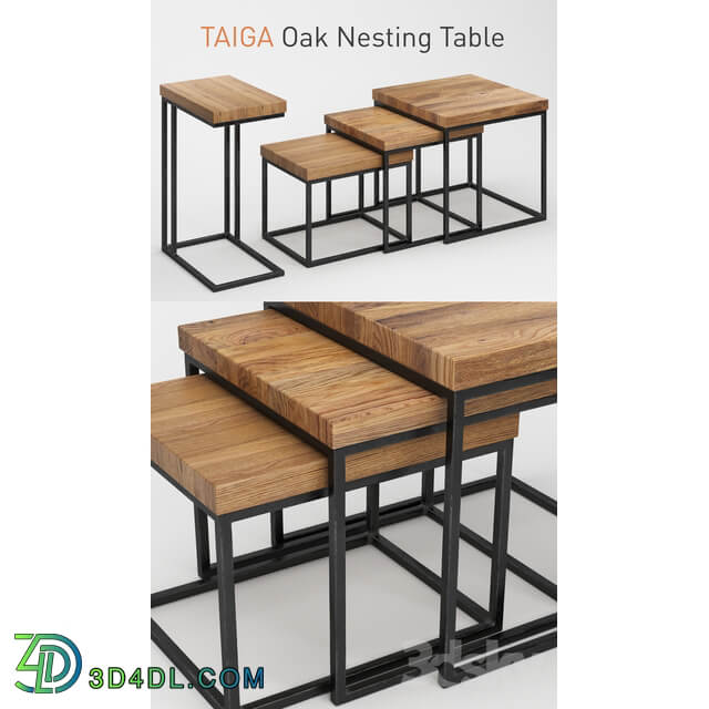 Taiga Oak Nesting Table