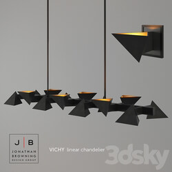 Jonathan Browning Vichy chandelier sconce Pendant light 3D Models 