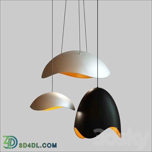 Waveforms Collection. The Waveforms Story Pendant light 3D Models