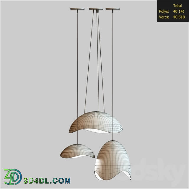 Waveforms Collection. The Waveforms Story Pendant light 3D Models