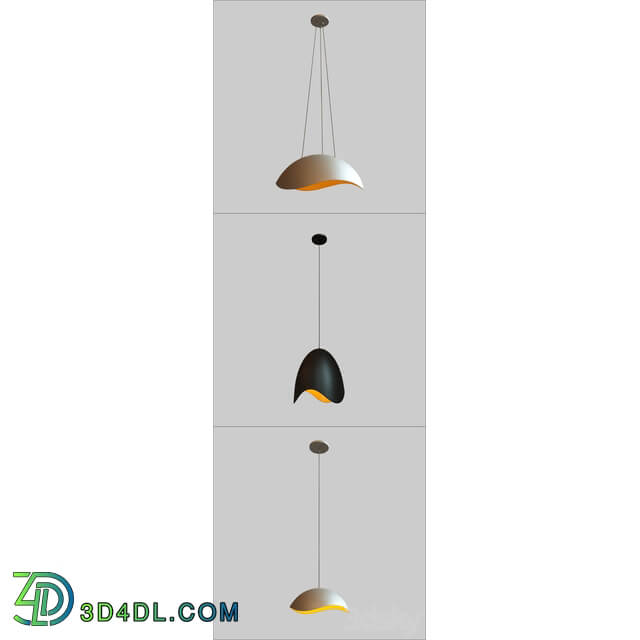 Waveforms Collection. The Waveforms Story Pendant light 3D Models