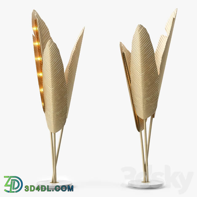 Ginger and Jagger Bananas Floor Lamp 3D Models