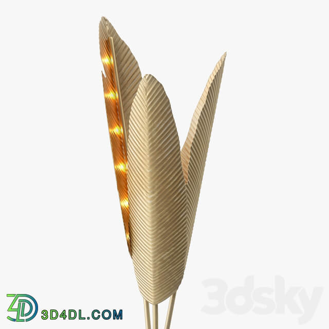 Ginger and Jagger Bananas Floor Lamp 3D Models