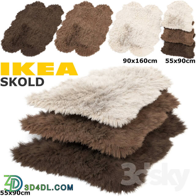 IKEA SKOLD SKOLD RUGS SET