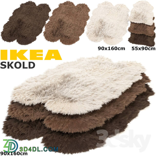 IKEA SKOLD SKOLD RUGS SET