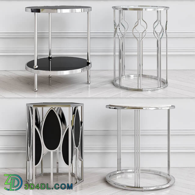 Nickel side table