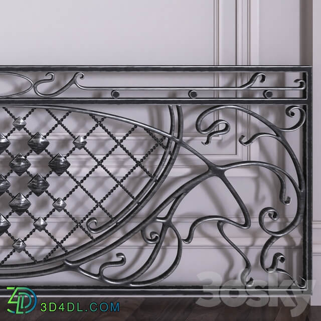 Forged fence 3D Models