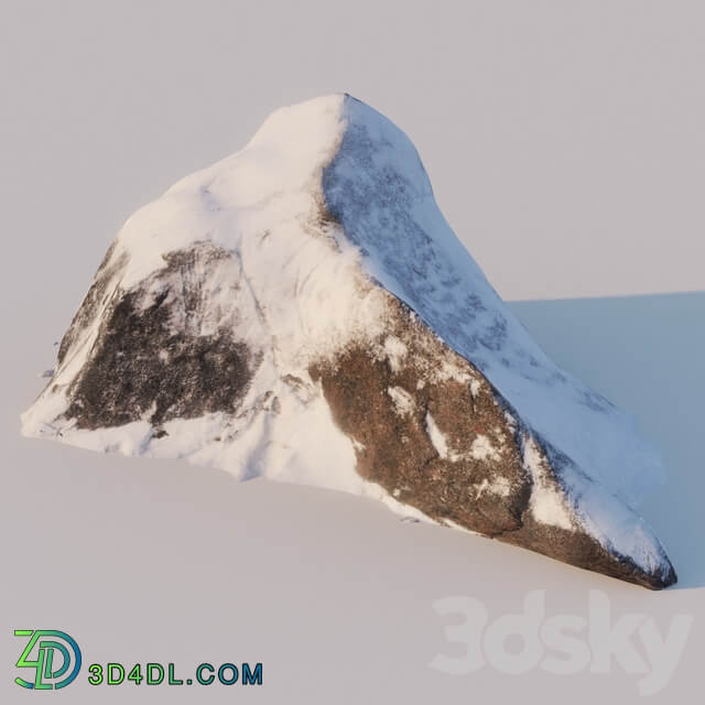 Winter rock 3D Models