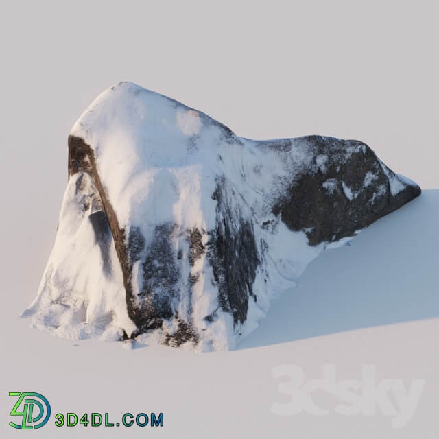 Winter rock 3D Models